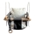 2Kids Toys - Altalena tessile per bambini grigio/bianco